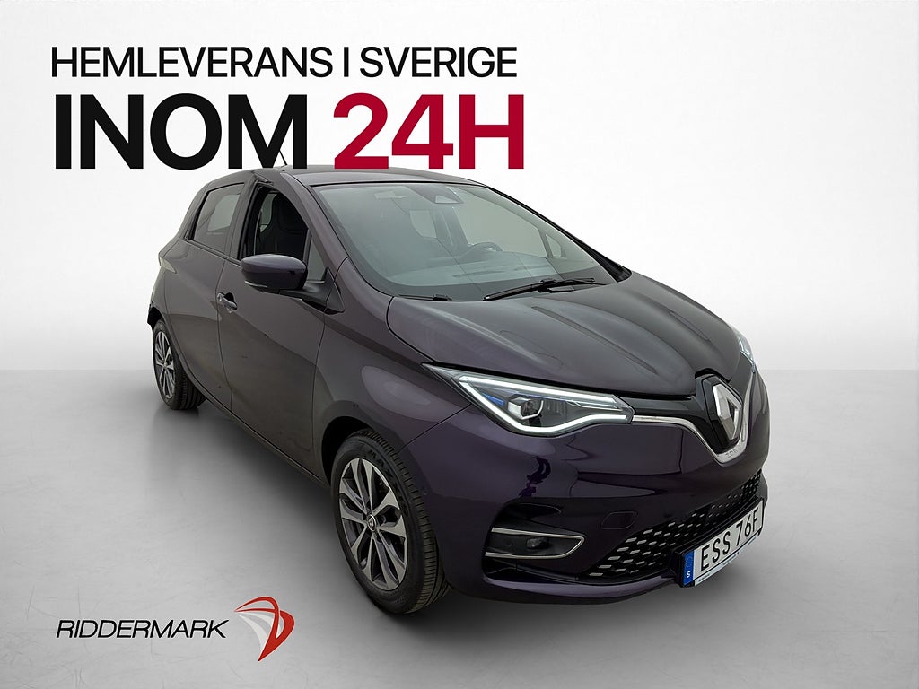 Renault Zoe R135 52 kWh Friköpt Batteri Kamera Halvskinn