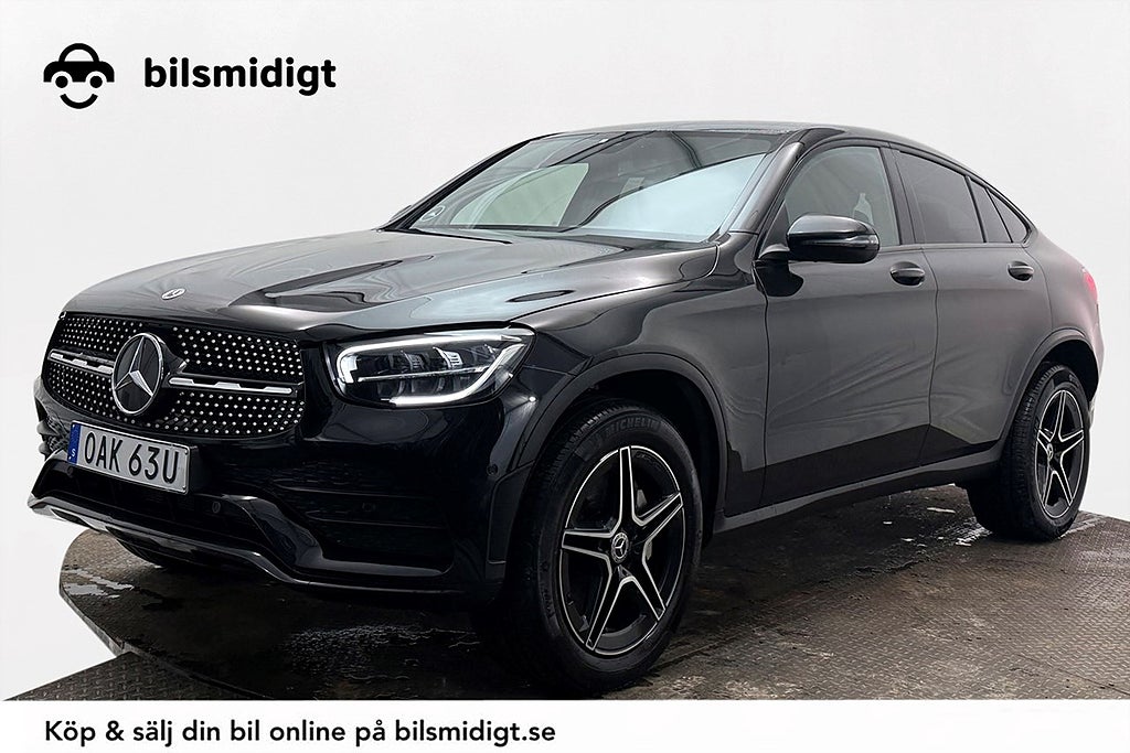 Mercedes-Benz GLC GLC 300 e Coupé 4M AMG Drag Navi Kamera Läder MOMS 320hk