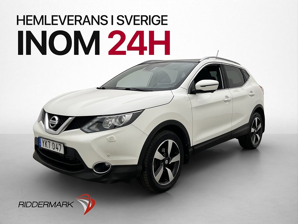 Nissan Qashqai 1.2 115hk Acenta Plus Pano M/K-Värm 360° Navi