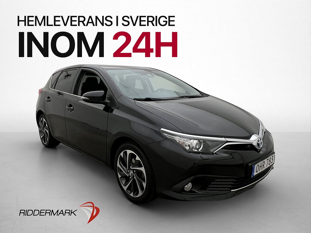 Toyota Auris 136hk Active Plus M&K-Värmare Kamera Skinn BT