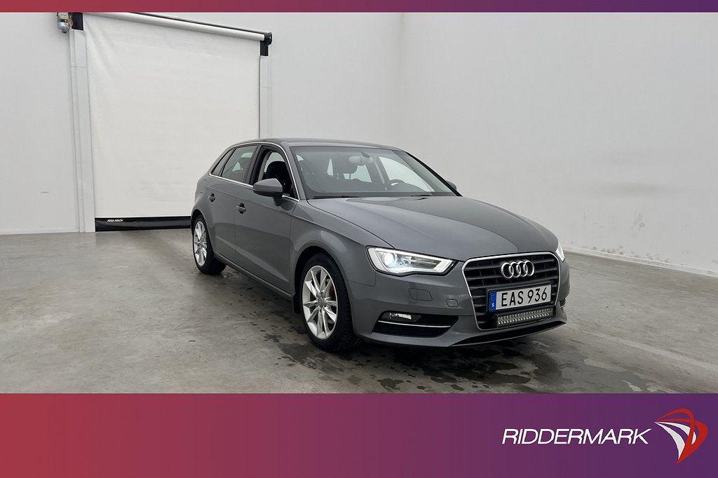 Audi A3 Sportback 1.4 TFSI 125hk Sensorerer LED-Ramp Välserv