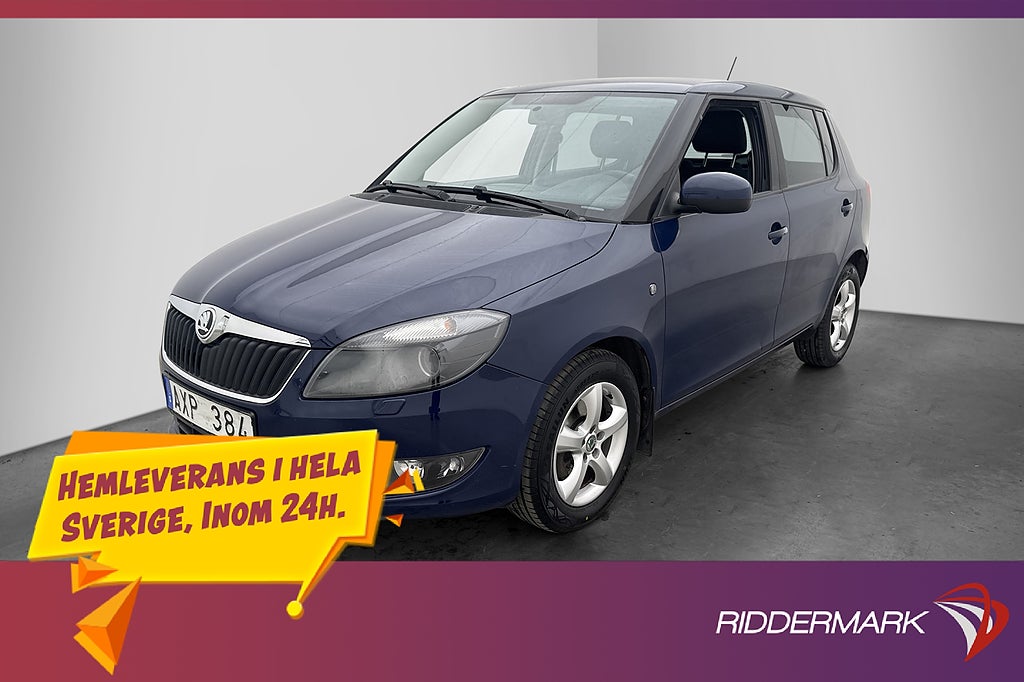 Skoda Fabia 1.2 TSI 105hk Ambiente P-Sensorer Farthållare