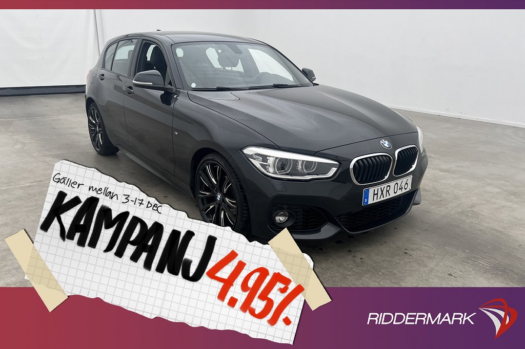 BMW 118 i 136hk M Sport Skinn Farthåll 4,95% Ränta