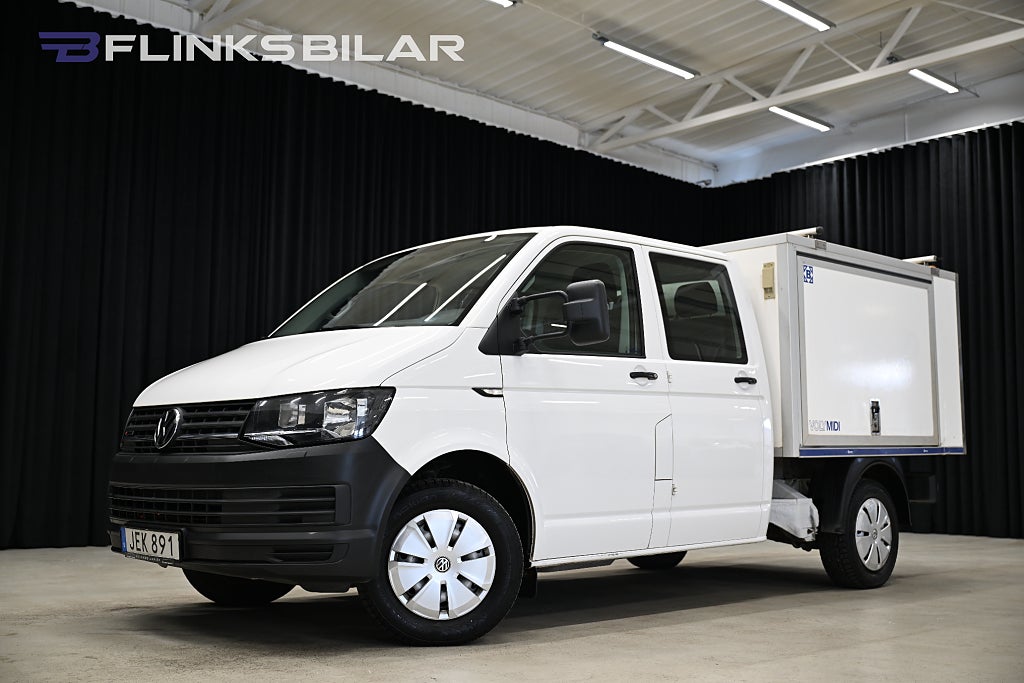 Volkswagen Transporter 4Motion 150HK Kåpa|Dubbelhytt|Inredd|Inverter|Leasbar