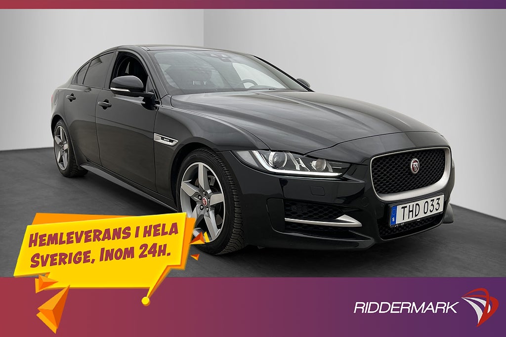Jaguar XE 20d 180hk R-Sport Pano Värmare Kamera Meridian