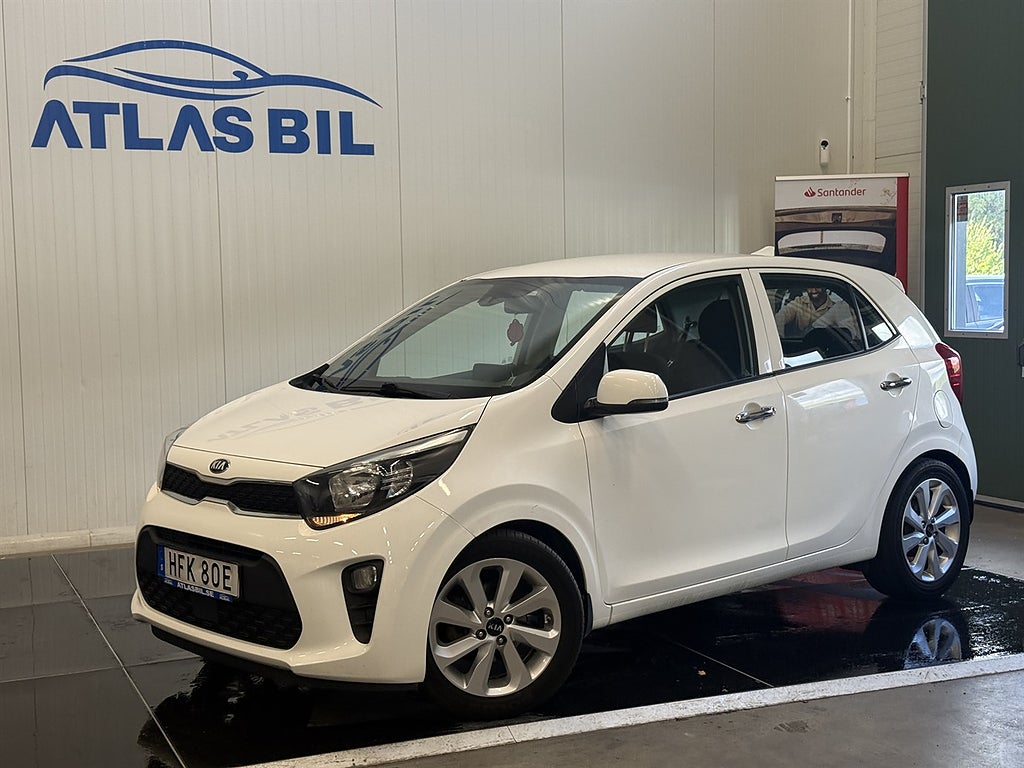 Kia Picanto 1.0 MPI Manuell 67hk Advance NyServad CarPlay R-Värme