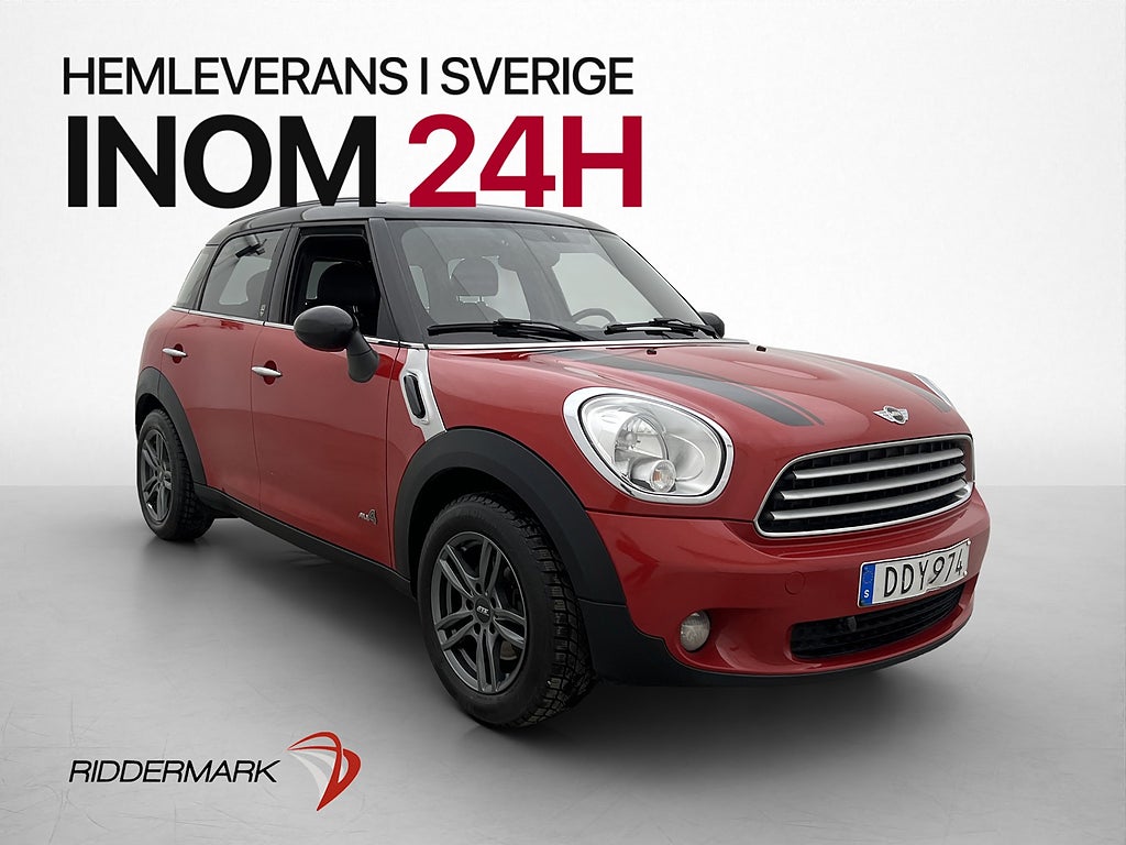 MINI Countryman D ALL4 112hk Chili II M-Värmare Halvskinn