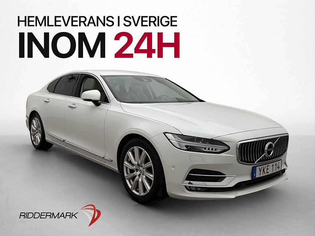 Volvo S90 D4 Inscription B&W VOC Kamera Skinn Elstol Drag
