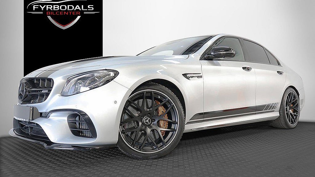 Mercedes-Benz E 63 S AMG har en fyrliters V8-motor på 612 hästkrafter. 