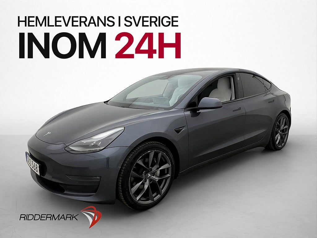 Tesla Model 3 Long Range AWD AP Ljus interiör Dragkrok