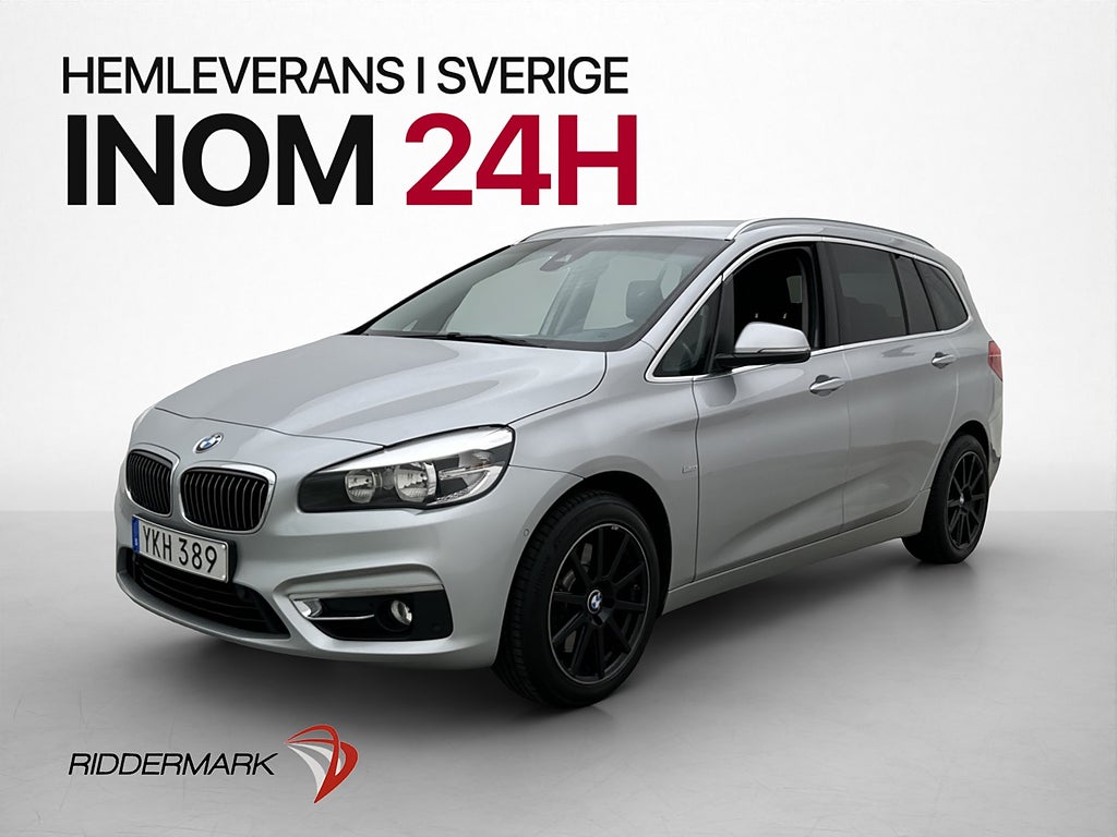 BMW 220d d xDrive Gran Tourer Luxury Line 7-Sits Skinn Drag