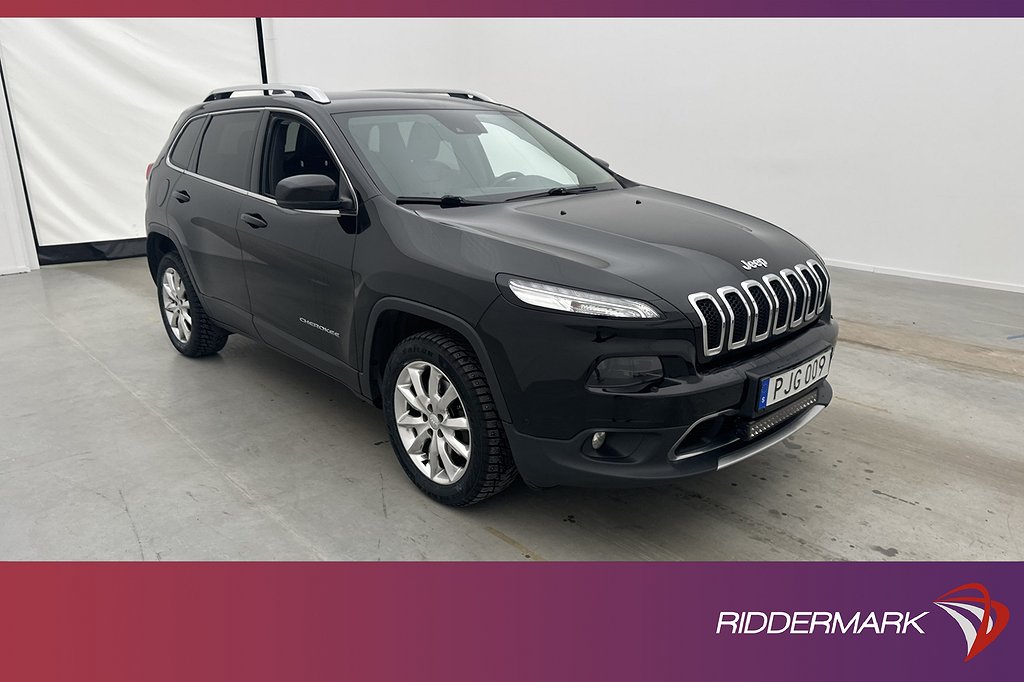 Jeep Cherokee CRD 4WD 200hk Limited Skinn Kamera Navi Drag