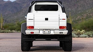 Brabus har fixat till Mercedes-Benz G63 så att den levererar 700 hästkrafter. Foto: Bring a trailer