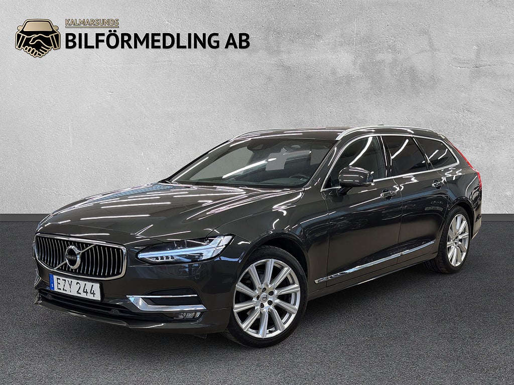 Volvo V90 D4 Inscription D-Värm Bowers B-kam Skinn HuD Keyless