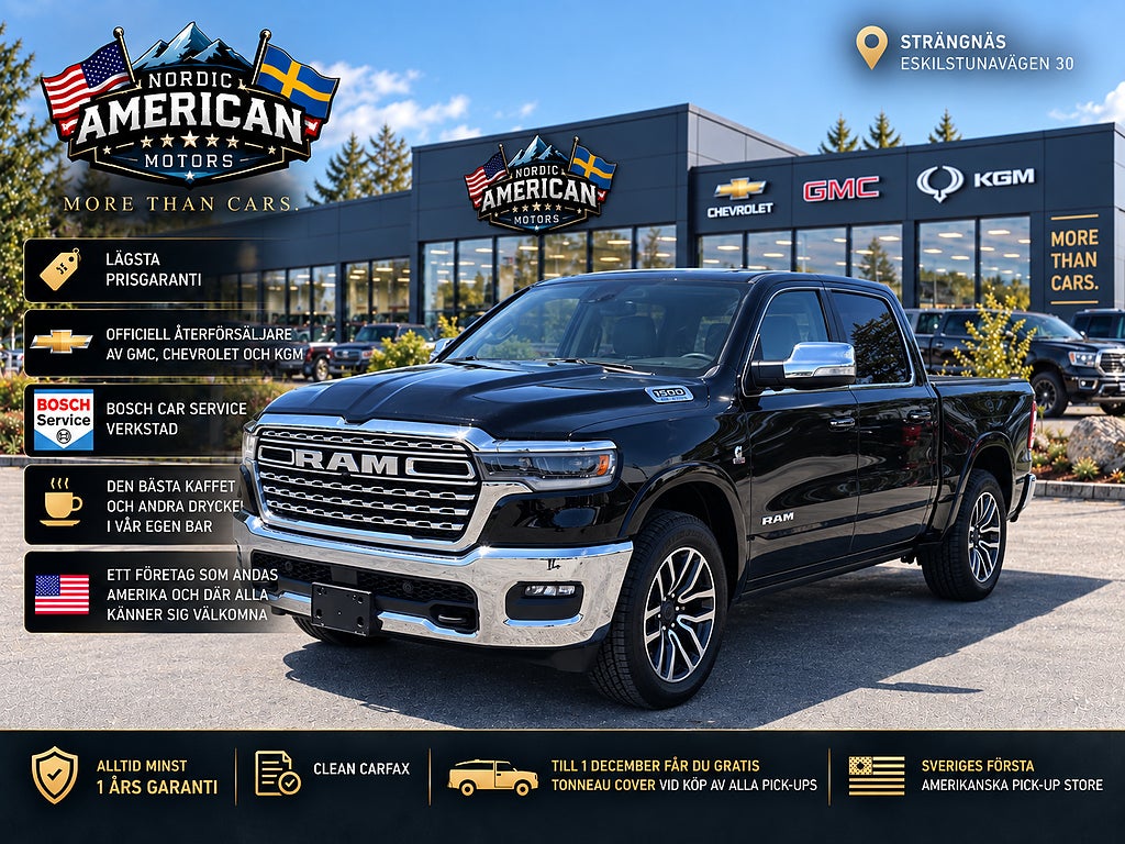 Dodge RAM 1500 Limited Longhorn 5.7 HEMI V8 - Fullutrustad! - NY