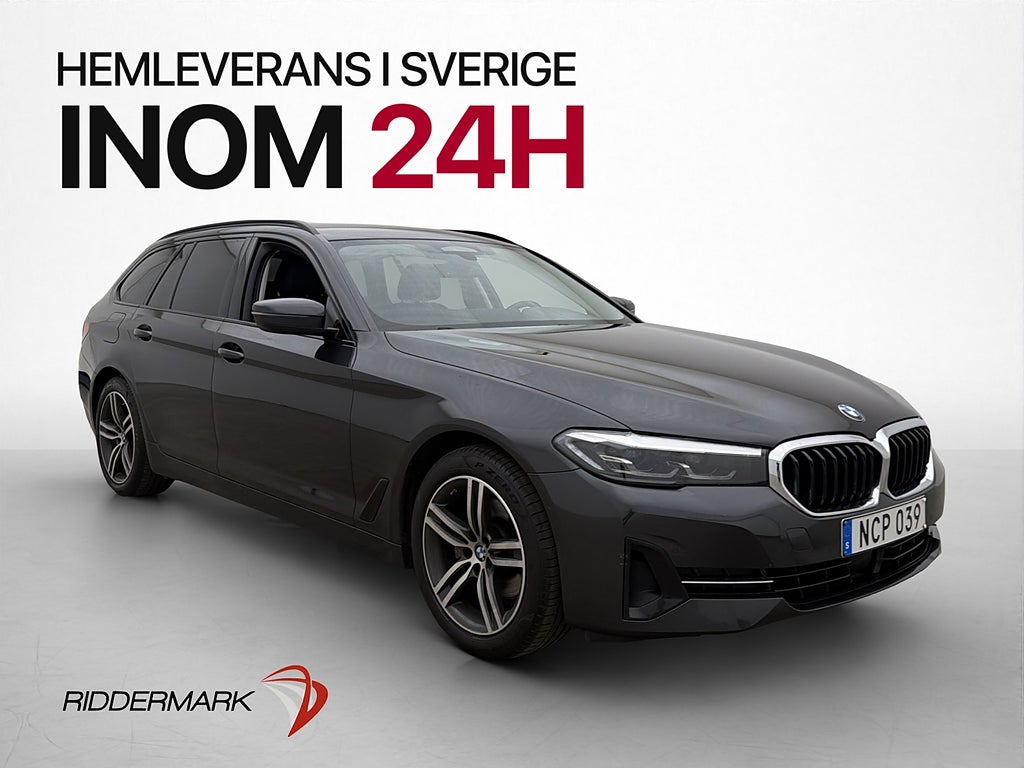 BMW 520d xDrive Touring 190hk Kamera Skinn CarPlay Dragkrok