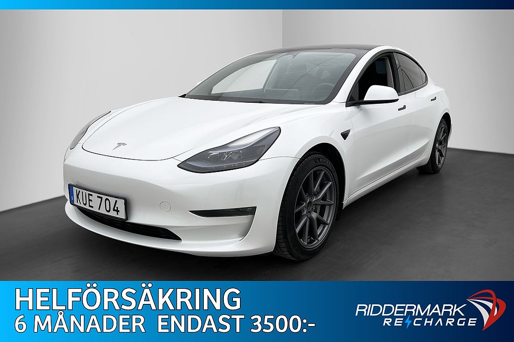 Tesla Model 3 Long Range AWD Autopilot Rattvärme Sv.Såld