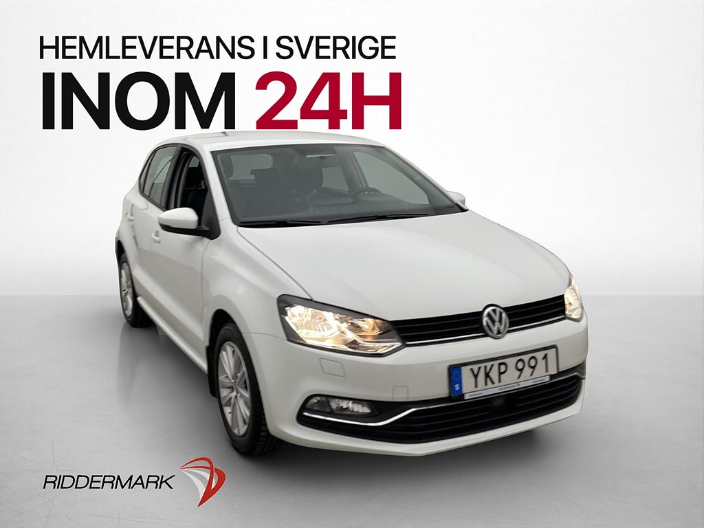 Volkswagen Polo 1.2 TSI 90hk Två-Brukare Bluetooth