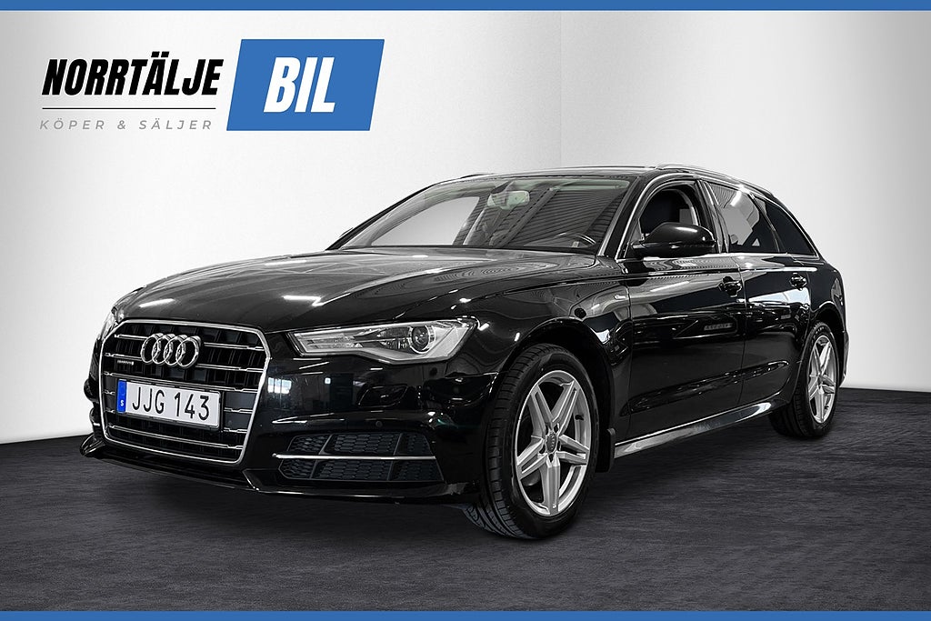 Audi A6 2.0 190 HK QUATTRO S-LINE VÄRMARE DRAG NYSERV NYBES PDC
