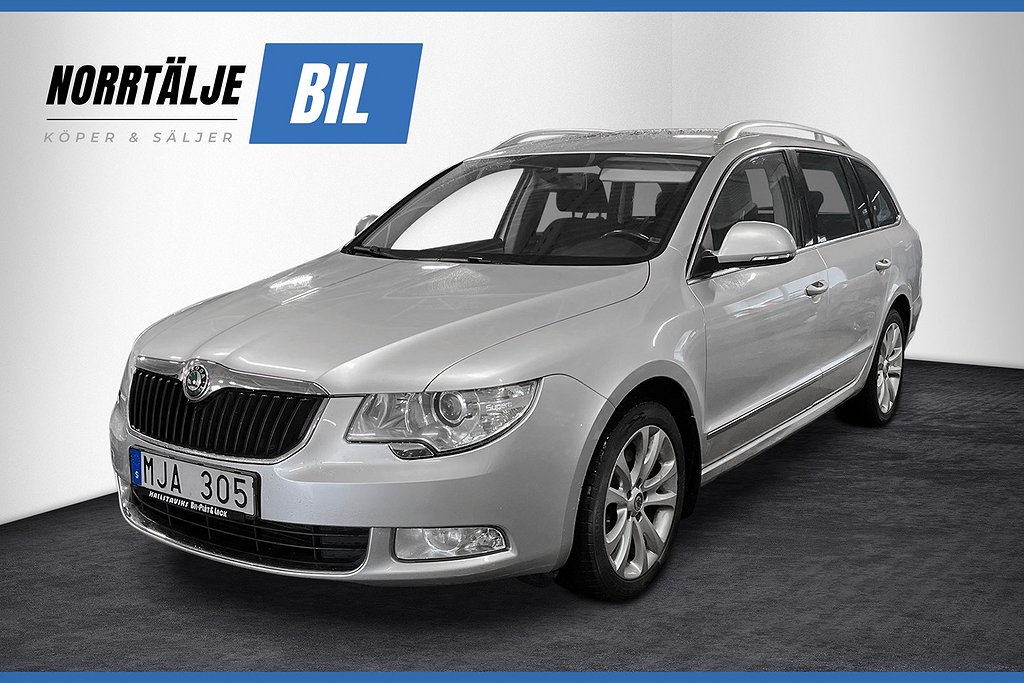 Skoda Superb Kombi 2.0 140 HK TDI AUT DRAG NAVI PDC 17"