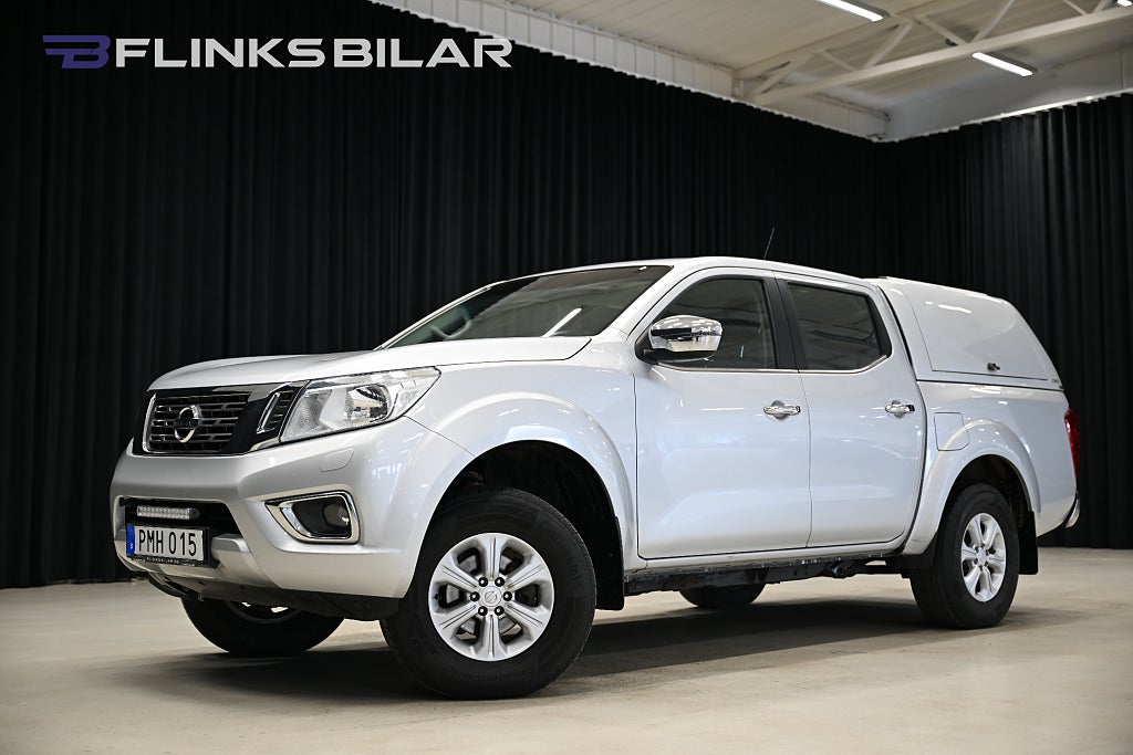 Nissan Navara 163H Dubbelhytt|Kåpa|Drag|Webasto|M/K-Värmare|Lågmil