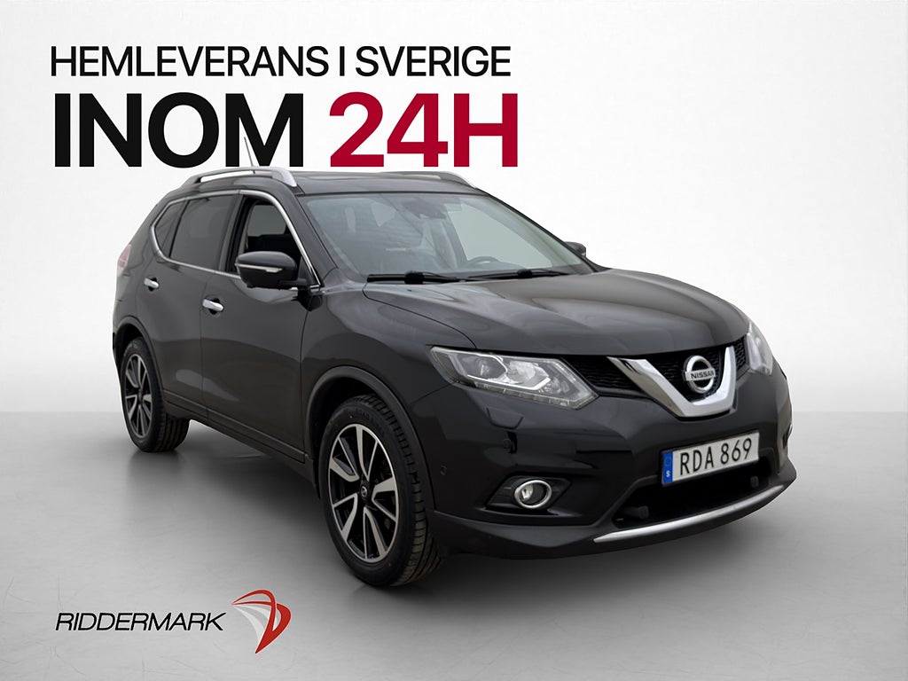 Nissan X-Trail 1.6 dCi 7-Sits Pano 360° Skinn Bakskärmar