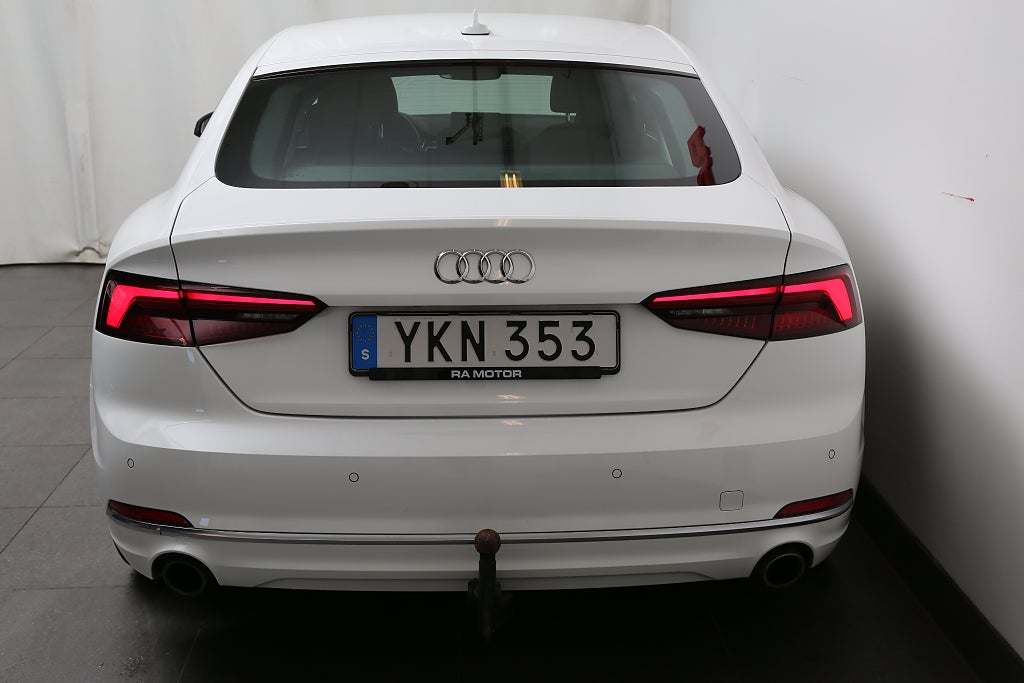 Audi A5 2,0 TFSI MHEV 190hk Sportback Sport Aut Värmare Drag 2018