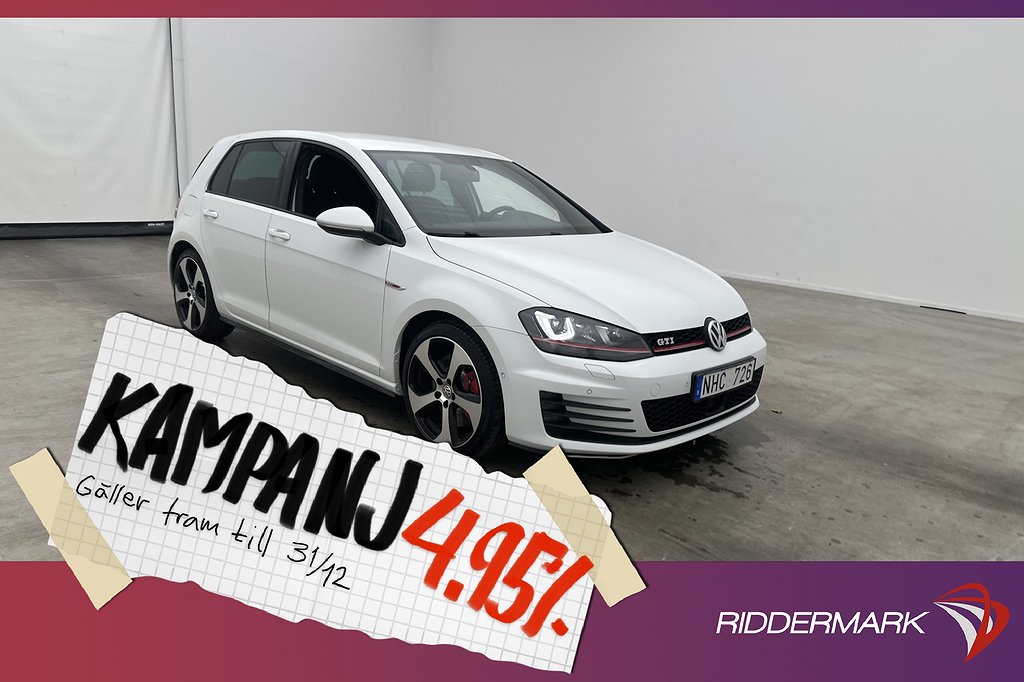 Volkswagen Golf GTI Performance 230hk Pluspake 4,95% Ränta