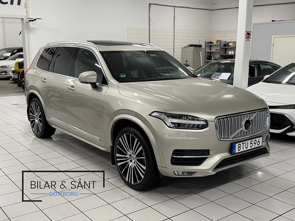 Volvo XC90 D5 AWD Inscription B&W Pano Läder HuD 360° 7-Sits Drag