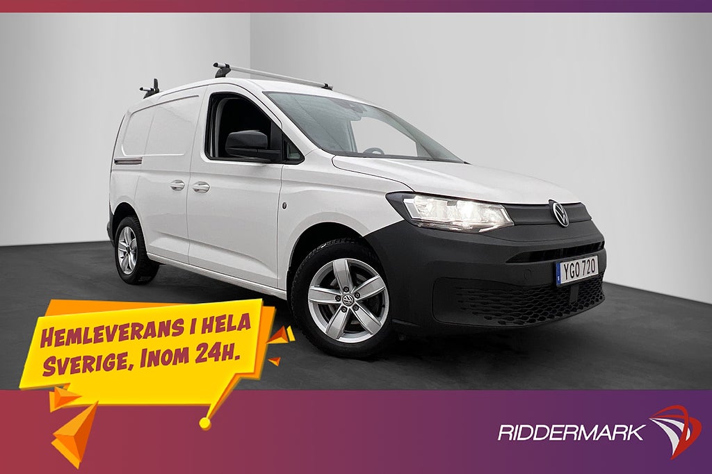 Volkswagen Caddy Cargo Värm Drag Kamera V-Inre CARPLAY Moms
