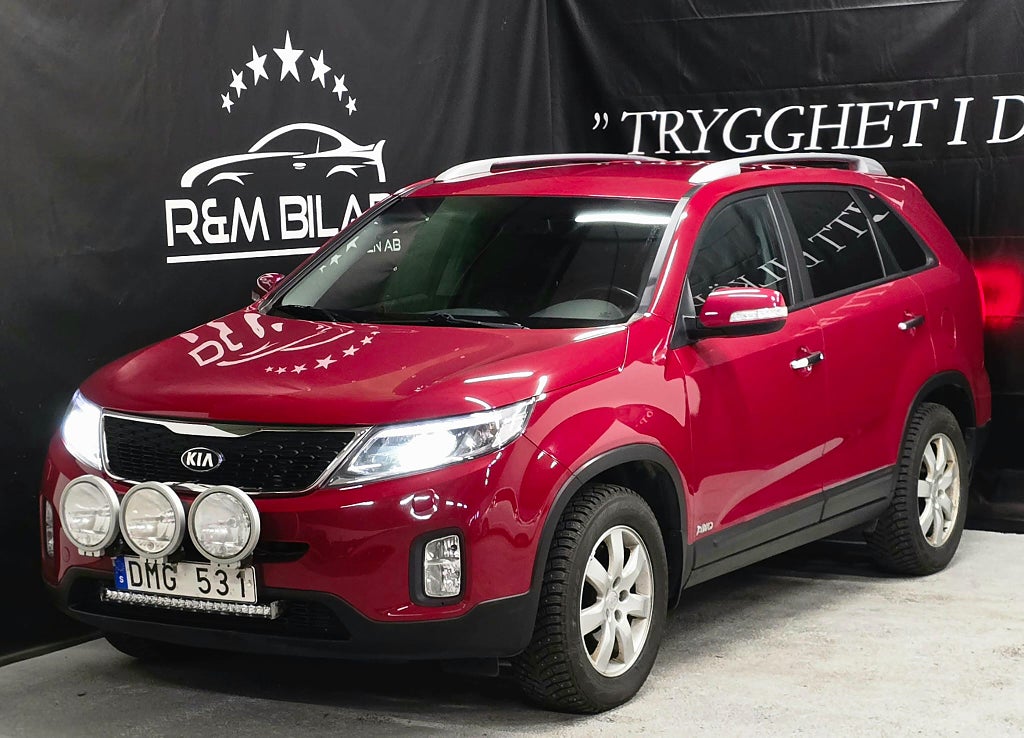 Kia Sorento 4WD, Få-ägare, Drag, B-kam, 197HK,Ny Serv/Ny Bes