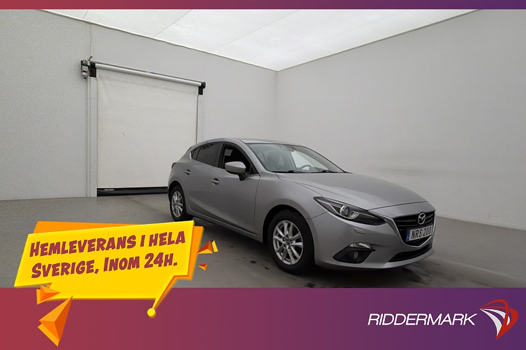 Mazda 3 2.0 SKYACTIV-G Värmare Navi P-Sensorer Keyless