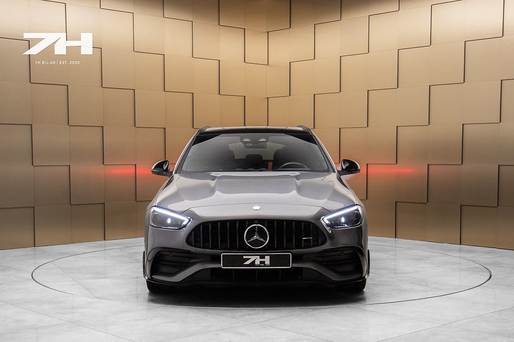 Mercedes-Benz C43 AMG Touring 4M 360° HuD Pano Bakaxelstyrning