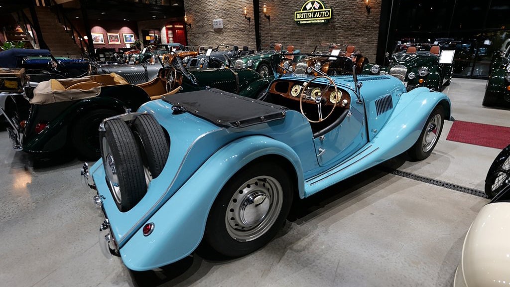 Den här Morgan +4 har totalrenoverats till ett fint skick. 