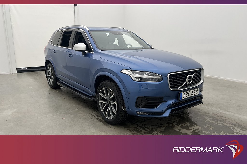 Volvo XC90 D5 AWD R-Design 7-Sits VOC Värm HUD Kamera Drag