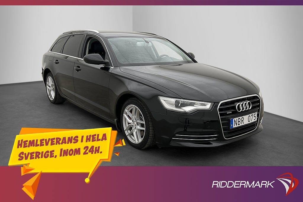 Audi A6 3.0 TDI 204hk Quattro Läder P-Sensorer Navi Drag